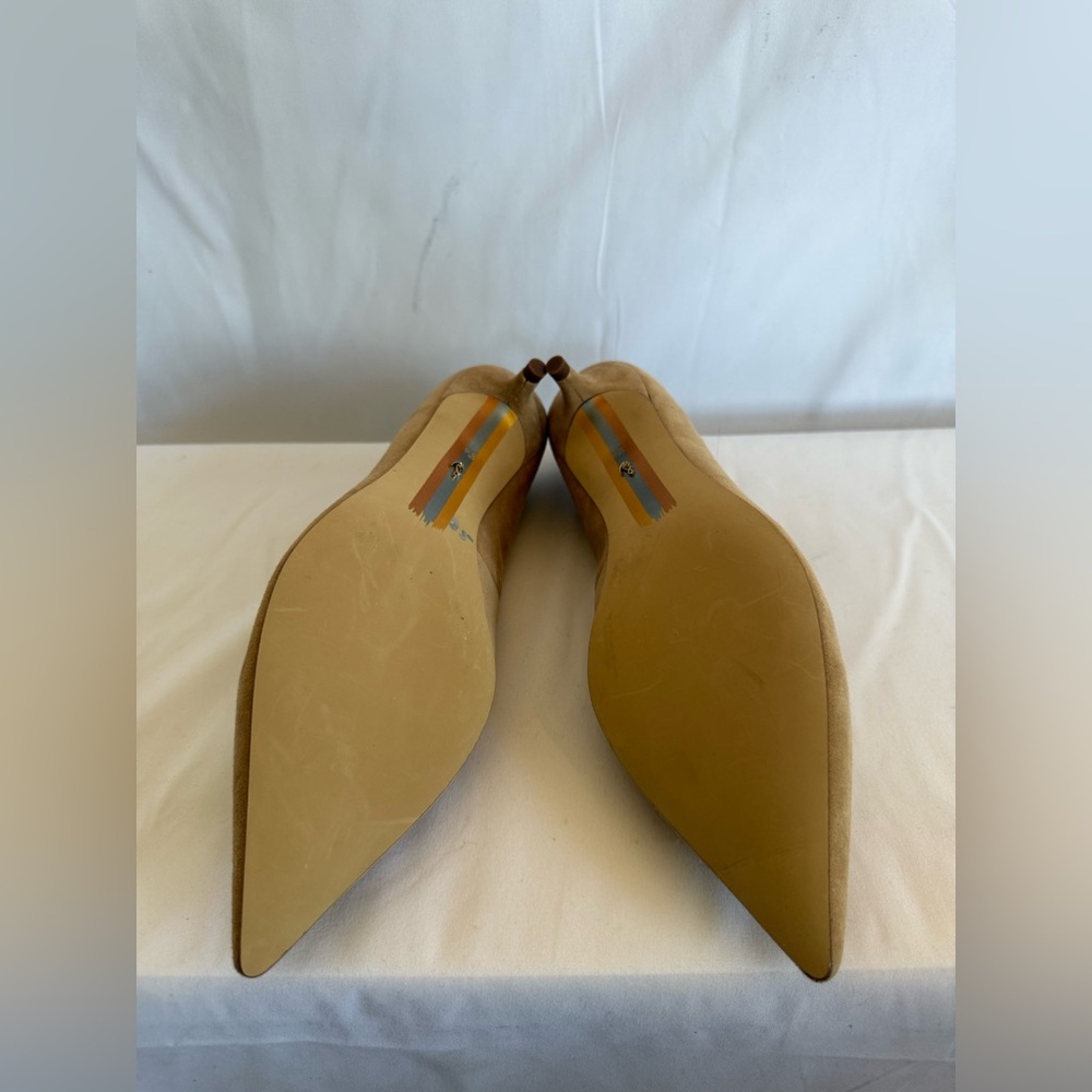 Sam Edelman Camel Suede Kitten Heels - Picture 8 of 9